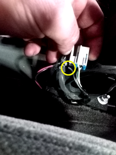 2008 Chevrolet Impala shift interlock solenoid wire broken