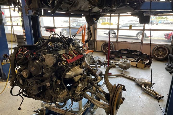 2013 Audi S5 engine removal